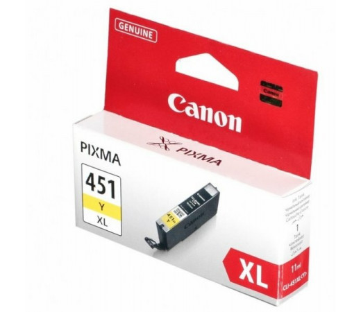 Картридж Canon CLI-451Y XL Yellow водный