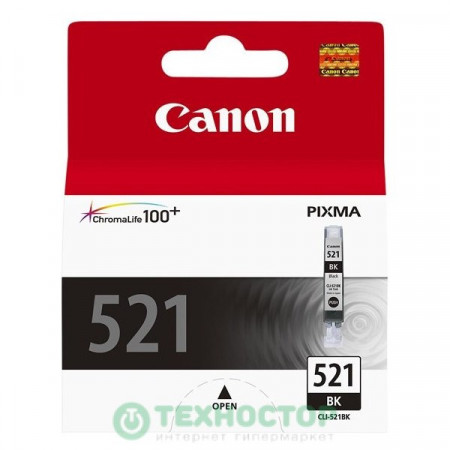 Картридж Canon CLI-521BK с чипом водный